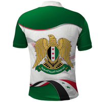Syria Independence Day Polo Shirt with National Flag and Emblem