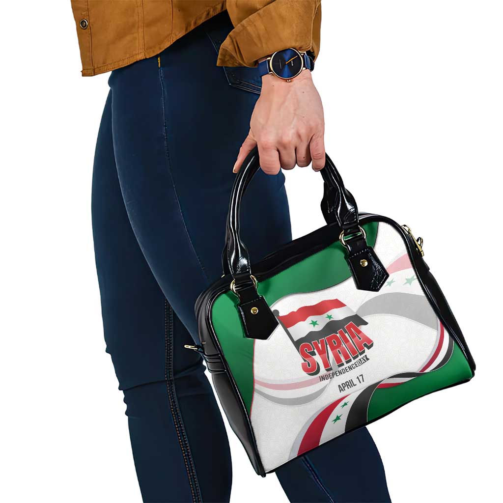 Syria Independence Day Shoulder Handbag with National Flag and Emblem