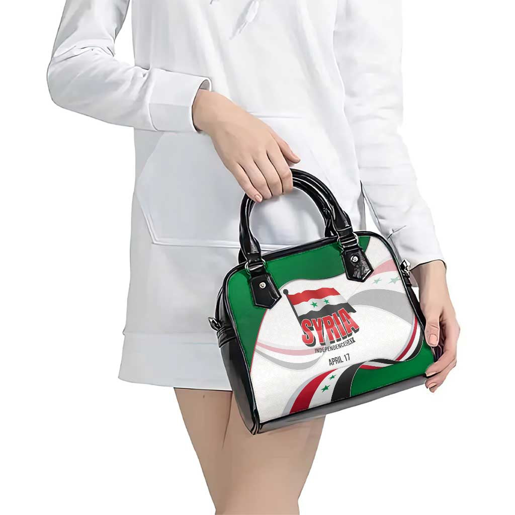 Syria Independence Day Shoulder Handbag with National Flag and Emblem