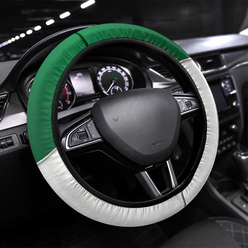 Syria Independence Day Steering Wheel Cover with National Flag and Emblem