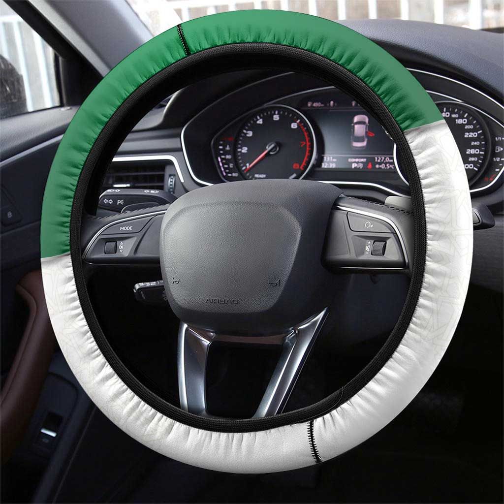 Syria Independence Day Steering Wheel Cover with National Flag and Emblem