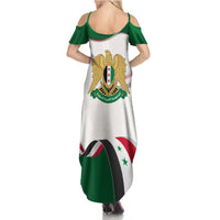 Syria Independence Day Summer Maxi Dress with National Flag and Emblem