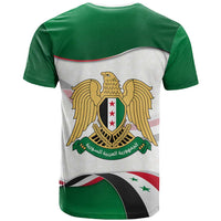 Syria Independence Day T Shirt with National Flag and Emblem