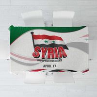 Syria Independence Day Tablecloth with National Flag and Emblem