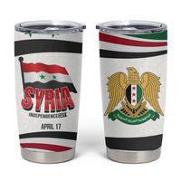 Syria Independence Day Tumbler Cup with National Flag and Emblem