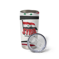 Syria Independence Day Tumbler Cup with National Flag and Emblem