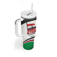 Syria Independence Day Tumbler With Handle with National Flag and Emblem