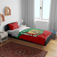 Syria National Emblem Bedding Set with Map and Flag Pattern