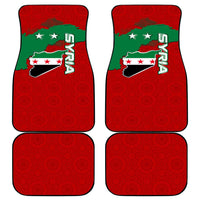 Syria National Emblem Car Mats with Map and Flag Pattern