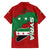 Syria National Emblem Family Matching Off The Shoulder Long Sleeve Dress and Hawaiian Shirt with Map and Flag Pattern