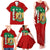 Syria National Emblem Family Matching Tank Maxi Dress and Hawaiian Shirt with Map and Flag Pattern