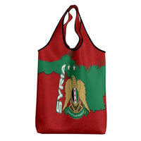 Syria National Emblem Grocery Bag with Map and Flag Pattern