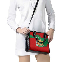 Syria National Emblem Shoulder Handbag with Map and Flag Pattern
