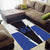 Personalized Bass Fishing Area Rug Jumping Fish and Blue White Lightning Pattern Design - Wonder Print Shop
