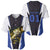 Personalized Bass Fishing Baseball Jersey Jumping Fish and Blue White Lightning Pattern Design - Wonder Print Shop