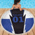 Personalized Bass Fishing Beach Blanket Jumping Fish and Blue White Lightning Pattern Design - Wonder Print Shop
