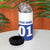 Personalized Bass Fishing 4 in 1 Can Cooler Tumbler Jumping Fish and Blue White Lightning Pattern Design - Wonder Print Shop