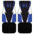 Personalized Bass Fishing Car Mats Jumping Fish and Blue White Lightning Pattern Design - Wonder Print Shop