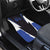 Personalized Bass Fishing Car Mats Jumping Fish and Blue White Lightning Pattern Design - Wonder Print Shop
