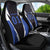 Personalized Bass Fishing Car Seat Cover Jumping Fish and Blue White Lightning Pattern Design - Wonder Print Shop