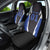 Personalized Bass Fishing Car Seat Cover Jumping Fish and Blue White Lightning Pattern Design - Wonder Print Shop