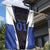 Personalized Bass Fishing Garden Flag Jumping Fish and Blue White Lightning Pattern Design - Wonder Print Shop