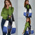 Personalized Bass Fishing Grocery Bag Jumping Fish and Blue White Lightning Pattern Design - Wonder Print Shop