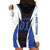 Personalized Bass Fishing Hoodie Dress Jumping Fish and Blue White Lightning Pattern Design - Wonder Print Shop