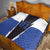 Personalized Bass Fishing Quilt Jumping Fish and Blue White Lightning Pattern Design - Wonder Print Shop