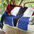 Personalized Bass Fishing Quilt Jumping Fish and Blue White Lightning Pattern Design - Wonder Print Shop