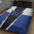 Personalized Bass Fishing Quilt Bed Set Jumping Fish and Blue White Lightning Pattern Design - Wonder Print Shop