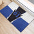 Personalized Bass Fishing Rubber Doormat Jumping Fish and Blue White Lightning Pattern Design - Wonder Print Shop