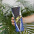 Personalized Bass Fishing Skinny Tumbler Jumping Fish and Blue White Lightning Pattern Design - Wonder Print Shop