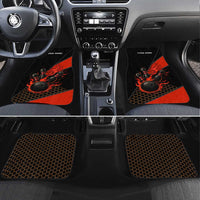 Personalized Bowling Tournament Car Mats Ball Strike Black And Red Custom Bowling Team - Wonder Print Shop