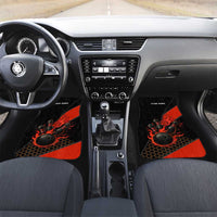 Personalized Bowling Tournament Car Mats Ball Strike Black And Red Custom Bowling Team - Wonder Print Shop
