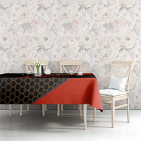 Personalized Bowling Tournament Tablecloth Ball Strike Black And Red Custom Bowling Team - Wonder Print Shop