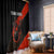 Personalized Bowling Tournament Window Curtain Ball Strike Black And Red Custom Bowling Team - Wonder Print Shop