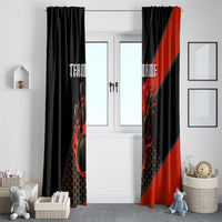 Personalized Bowling Tournament Window Curtain Ball Strike Black And Red Custom Bowling Team - Wonder Print Shop
