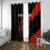 Personalized Bowling Tournament Window Curtain Ball Strike Black And Red Custom Bowling Team - Wonder Print Shop