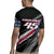 Custom Bike Shirt Racing Motocross Rugby Jersey American Flag and Black Hexagon Lightning Graphic Design - Wonder Print Shop