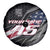 Custom Bike Shirt Racing Motocross Spare Tire Cover American Flag and Black Hexagon Lightning Graphic Design - Wonder Print Shop