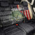 Custom Largemouth Bass Fishing Back Car Seat Cover American Flag and Bubble Texture Background - Wonder Print Shop