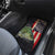Custom Largemouth Bass Fishing Car Mats American Flag and Bubble Texture Background - Wonder Print Shop