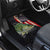 Custom Largemouth Bass Fishing Car Mats American Flag and Bubble Texture Background - Wonder Print Shop