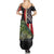 Custom Largemouth Bass Fishing Summer Maxi Dress American Flag and Bubble Texture Background - Wonder Print Shop