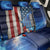 Custom American Flag Universe Patriotic Back Car Seat Cover Blue Galaxy Sky Graphic Design - Wonder Print Shop