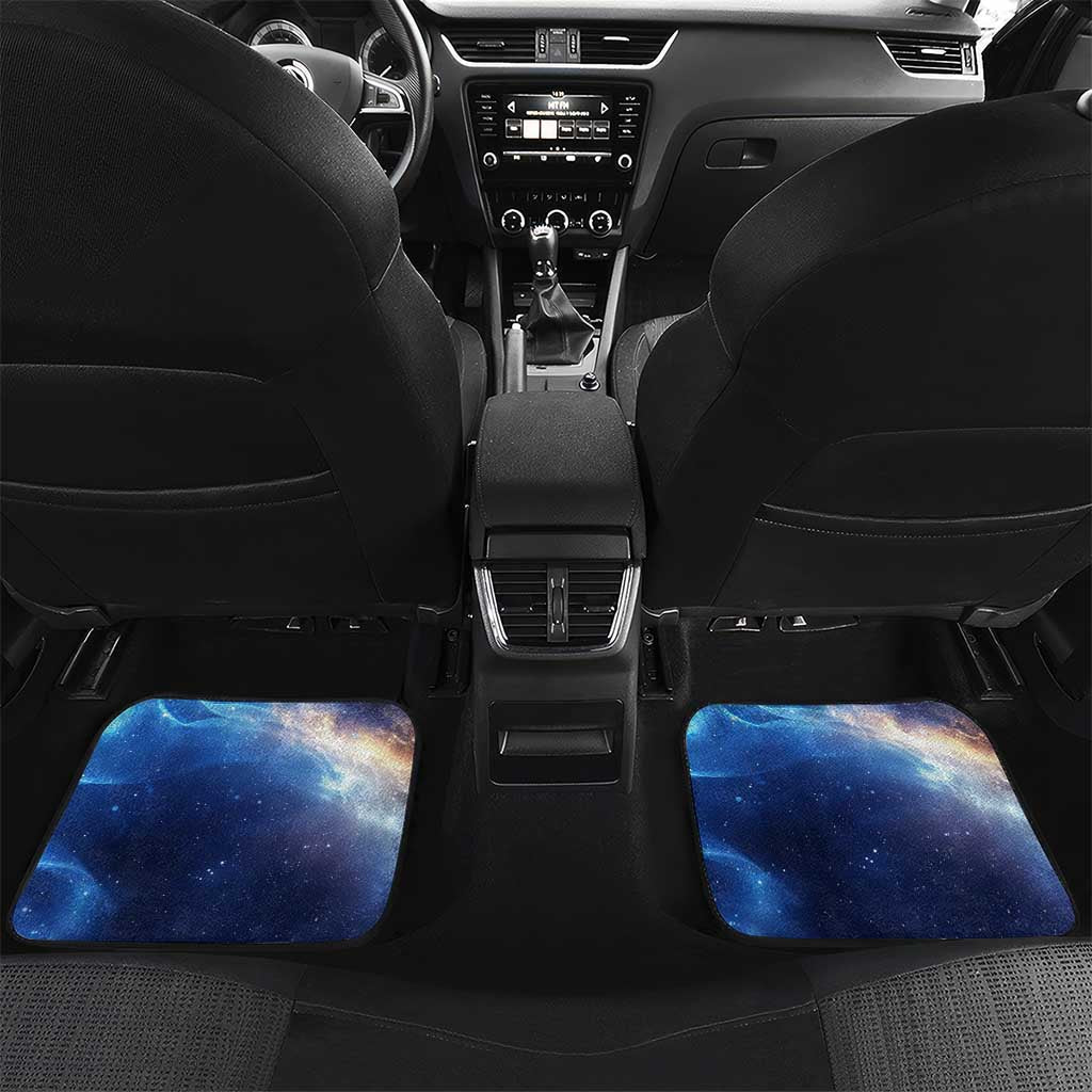 Custom American Flag Universe Patriotic Car Mats Blue Galaxy Sky Graphic Design - Wonder Print Shop