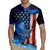 Custom American Flag Universe Patriotic Rugby Jersey Blue Galaxy Sky Graphic Design - Wonder Print Shop
