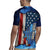 Custom American Flag Universe Patriotic Rugby Jersey Blue Galaxy Sky Graphic Design - Wonder Print Shop