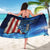 Custom American Flag Universe Patriotic Sarong Blue Galaxy Sky Graphic Design - Wonder Print Shop